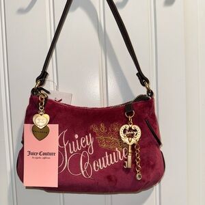 Juicy Couture Pink Shoulder Bag with Gold Accents